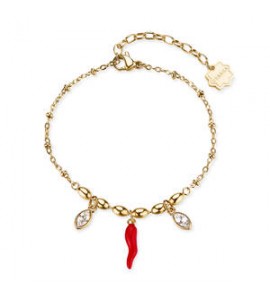 Bracciale Donna Gioielli Brosway Chakra in acciaio dorato cornetto BHKB272