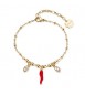 Bracciale Donna Gioielli Brosway Chakra in acciaio dorato cornetto BHKB272