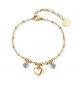Bracciale Donna Gioielli Brosway Chakra in acciaio dorato cuore BHKB264