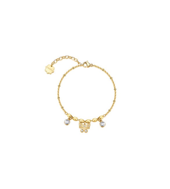 Bracciale Donna Gioielli Brosway Chakra in acciaio dorato farfalla BHKB268