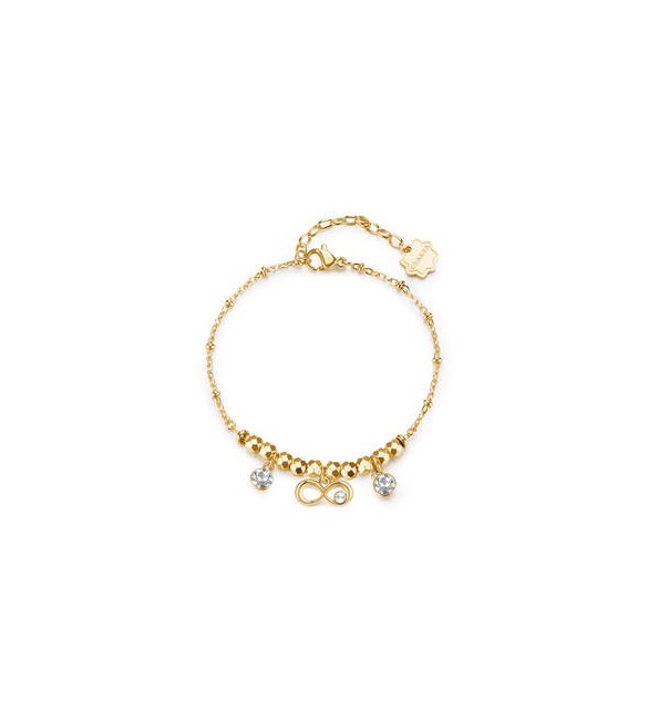 Bracciale Donna Gioielli Brosway Chakra in acciaio dorato infinito BHKB262