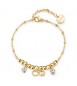 Bracciale Donna Gioielli Brosway Chakra in acciaio dorato infinito BHKB262