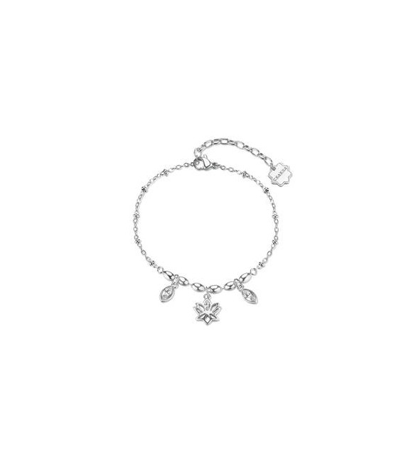 Bracciale Donna Gioielli Brosway Chakra in acciaio fiore di loto BHKB259