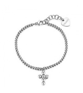 Bracciale Gioielli Sagapò Arcadia in acciaio con croce SRD11