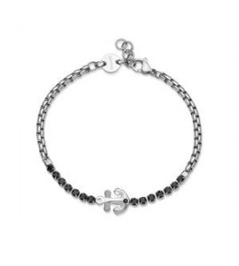 Bracciale Uomo Gioielli Sagapò Nautika in acciaio con ancora SNK20