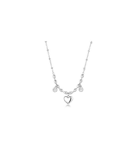 Collana donna gioielli Brosway Chakra in acciaio con cuore BHKN161