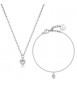 Collana e Bracciale Donna Gioielli Brosway Chakra in acciaio Cuore BHKLE01
