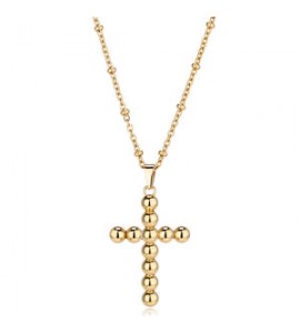 Collana Gioielli Sagapò Arcadia in acciaio dorato con croce SRD04