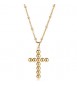 Collana Gioielli Sagapò Arcadia in acciaio dorato con croce SRD04