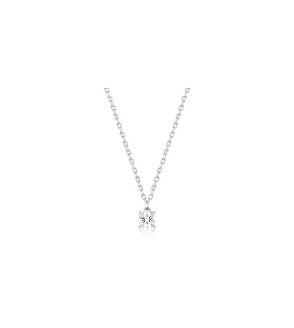Collana Gioielli Sagapò Tricky in acciaio con zircone bianco STK08