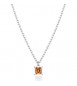 Collana Gioielli Sagapò Tricky in acciaio con zircone miele STK12