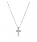 Collana Uomo Gioielli Brosway Avantgarde in acciaio croce con zirconi BVD01