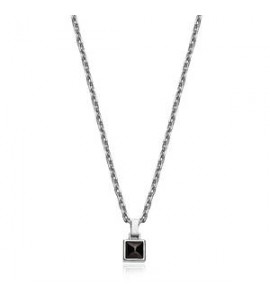 Collana Uomo Gioielli Sagapò Proud in acciaio con borchia SPD30