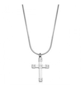 Collana Uomo Gioielli Sagapò Proud in acciaio con croce SPD29