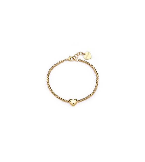 Bracciale Donna Gioielli Sagapò Stellar in acciaio dorato Cuore SSE40