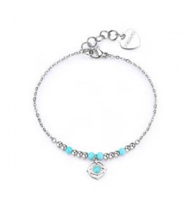 Bracciale Gioielli S\'agapò Witch in acciaio con evil eye SWH11