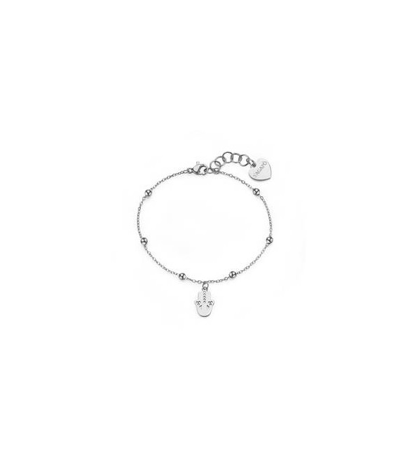 Bracciale Gioielli S\'agapò Witch in acciaio con mano di Fatima SWH17