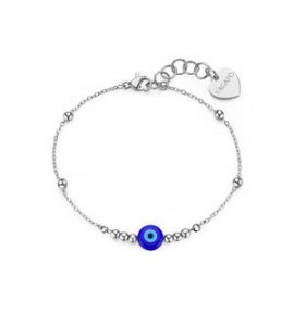 Bracciale Gioielli S\'agapò Witch in acciaio con occhio di Nazar SWH15
