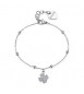 Bracciale Gioielli S\'agapò Witch in acciaio con quadrifoglio SWH14