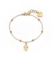 Bracciale Gioielli S\'agapò Witch in acciaio doorato con mano di Fatima SWH18