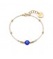 Bracciale Gioielli S\'agapò Witch in acciaio dorato con occhio di Nazar SWH16