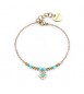 Bracciale Gioielli S\'agapò Witch in acciaio dorato vcon evil eye SWH12