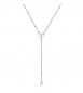 Collana Donna Gioielli Sagapò Dazzly in acciaio con cuore e cristallo bianco pendente SDZ131