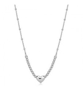 Collana Donna Gioielli Sagapò Stellar in acciaio Cuore SSE10