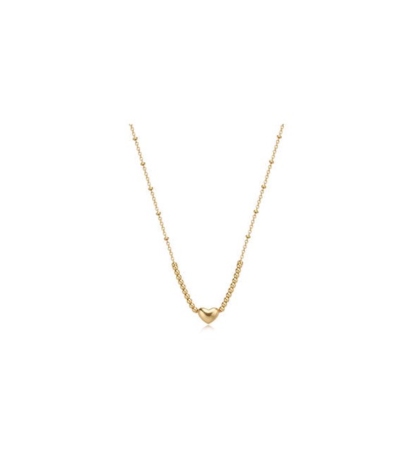 Collana Donna Gioielli Sagapò Stellar in acciaio dorato Cuore SSE12