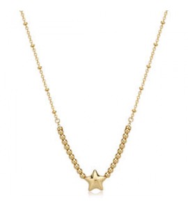 Collana Donna Gioielli Sagapò Stellar in acciaio dorato Stella SSE36