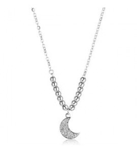 Collana Gioielli S\'agapò Witch in acciaio con luna SWH03