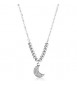 Collana Gioielli S\'agapò Witch in acciaio con luna SWH03