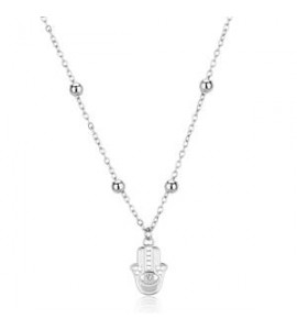 Collana Gioielli S\'agapò Witch in acciaio con mano di Fatima SWH07