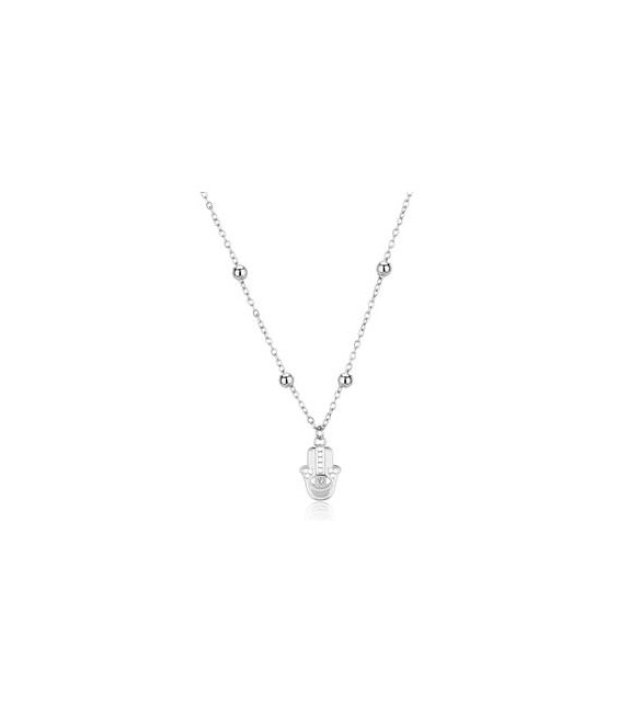 Collana Gioielli S\'agapò Witch in acciaio con mano di Fatima SWH07