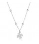Collana Gioielli S\'agapò Witch in acciaio con quadrifoglio SWH04