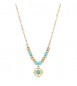 Collana Gioielli S\'agapò Witch in acciaio dorato con evil eye SWH02