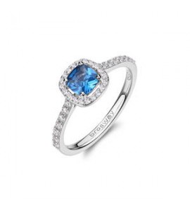 Anello Gioielli Fancy by Brosway in argento zirconi blu misura 14 FFB129C