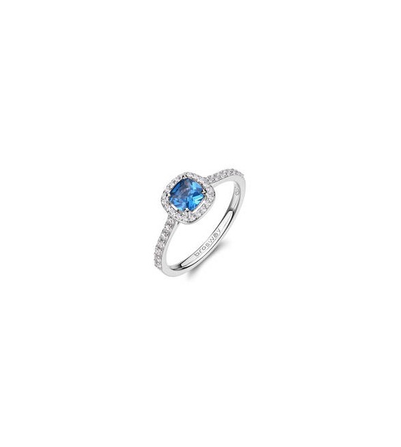 Anello Gioielli Fancy by Brosway in argento zirconi blu misura 14 FFB129C