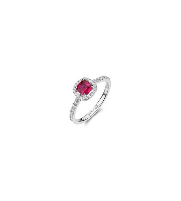 Anello Gioielli Fancy by Brosway in argento zirconi rosso misura 14 FPR136C