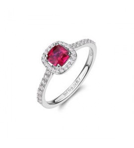 Anello Gioielli Fancy by Brosway in argento zirconi rosso misura 16 FPR136D