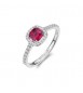 Anello Gioielli Fancy by Brosway in argento zirconi rosso misura 16 FPR136D