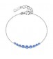 Bracciale Gioielli Fancy by Brosway in argento centrale zirconi verde blu FFB121