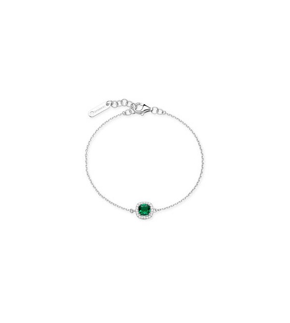 Bracciale Gioielli Fancy by Brosway in argento zircone verde smeraldo FLG139