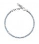 Bracciale Tennis Gioielli Fancy by Brosway in argento zircone azzurro bianco FCL120