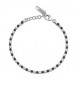 Bracciale Tennis Gioielli Fancy by Brosway in argento zircone bianco nero FMB127