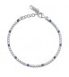 Bracciale Tennis Gioielli Fancy by Brosway in argento zircone blu bianco FFB118