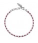 Bracciale Tennis Gioielli Fancy by Brosway in argento zircone rosso bianco FPR130