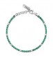 Bracciale Tennis Gioielli Fancy by Brosway in argento zircone verde e bianco FLG128
