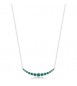 Collana Gioielli Fancy by Brosway in argento centrale zirconi verde smeraldo FLG130