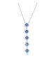Collana Gioielli Fancy by Brosway in argento zirconi blu FFB126